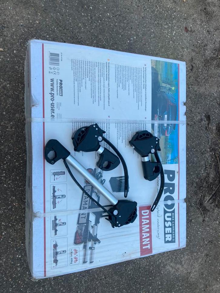 Fietsendrager voor 2 fietsen NIEUW in de doos, Autos : Divers, Porte-vélos, Neuf, Support d'attelage, 2 vélos, Vélo électrique