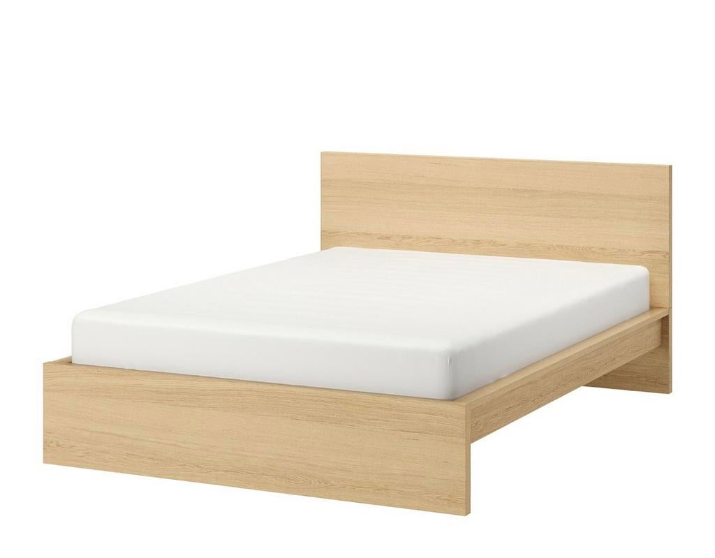 Dubbel bed met lattenbodem, Huis en Inrichting, Slaapkamer | Bedden, Ophalen, Zo goed als nieuw