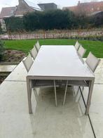 Tuintafel met 6 stoele, Tuin en Terras, Ophalen, Gebruikt, Rechthoekig, Overige materialen