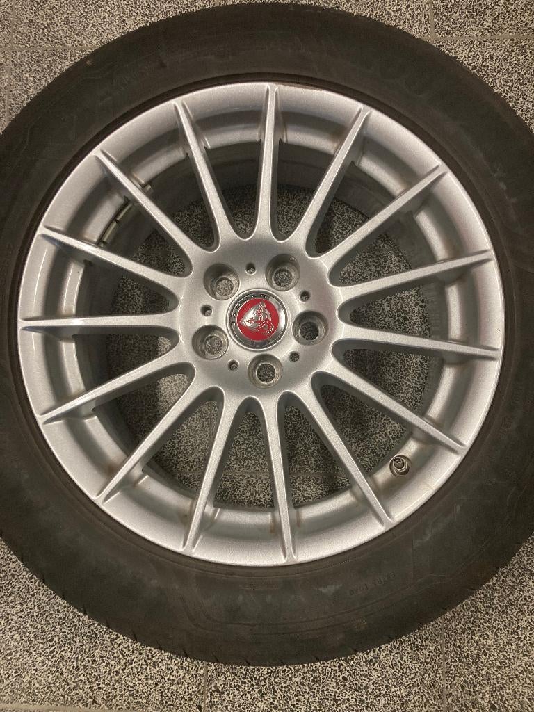 jaguar xf - 4 lichtmetalen originele velgen 225/55/17, Auto-onderdelen, Banden en Velgen, Velg(en), 17 inch, 225 mm, Personenwagen