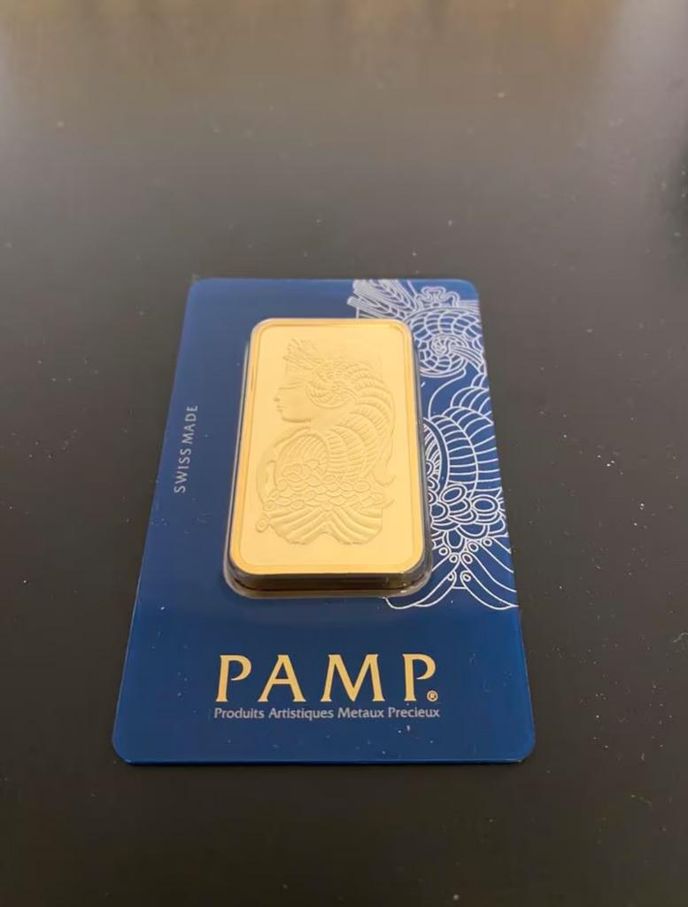 PAMP 50g. Goud, Ophalen of Verzenden, Goud