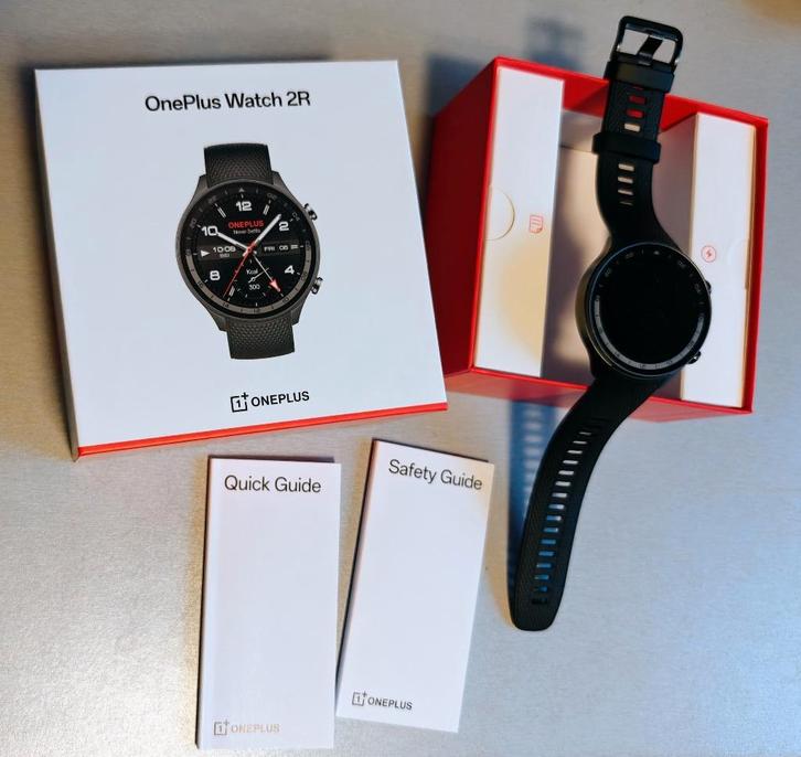 Oneplus Watch 2R Gunmetal Gray, Handtassen en Accessoires, Smartwatches, Zo goed als nieuw, Android, Zwart, Ophalen of Verzenden