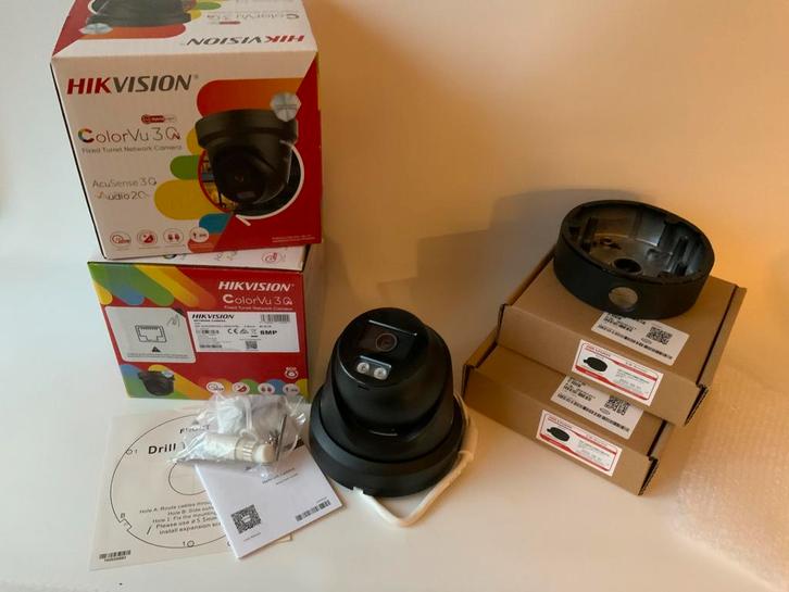 2 X Hikvision 8 Megapixel 4K camera’s nieuw met beugels, Audio, Tv en Foto, Videobewaking, Nieuw, Buitencamera, Verzenden