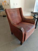 lederen fauteuil., Ophalen, Gebruikt
