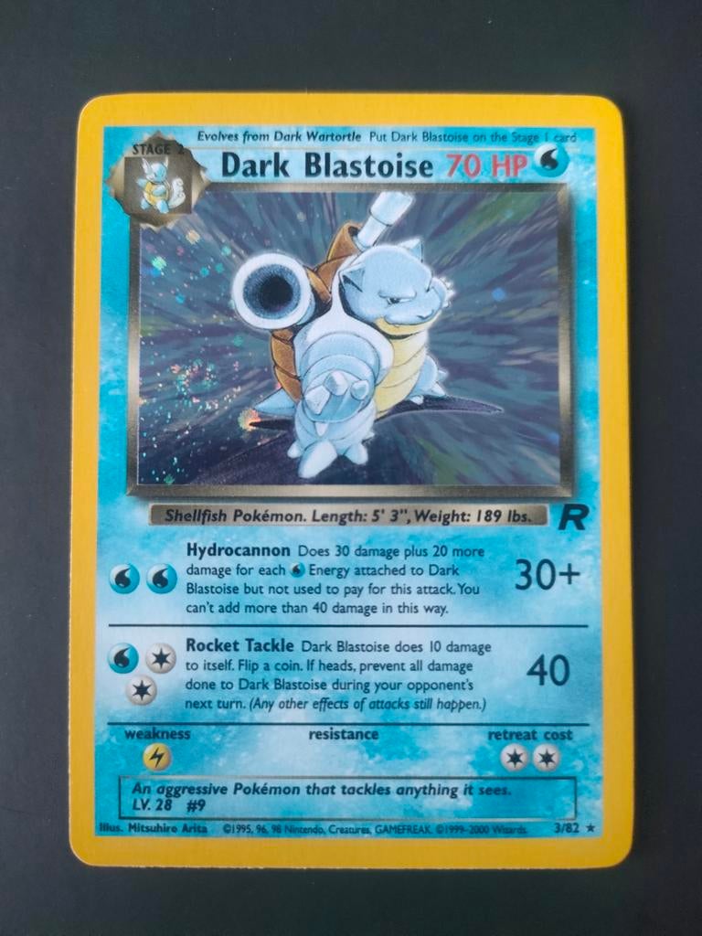 Dark blastoise #3 Team Rocket, Enlèvement ou Envoi