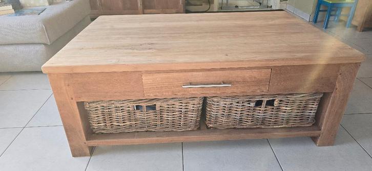 Teak Salontafel NIEUW, Maison & Meubles, Tables | Tables de salon, Neuf, Moins de 50 cm, 50 à 100 cm, 100 à 150 cm, Teck, Enlèvement ou Envoi