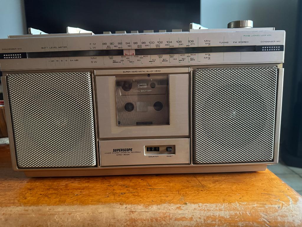 Superscope CRS-3024, TV, Hi-fi & Vidéo, Enlèvement, Comme neuf, Radio
