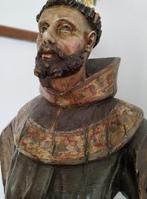 Houten beeld van Pater Franciscus, Verzamelen, Ophalen, Beeld(je), Christendom | Katholiek