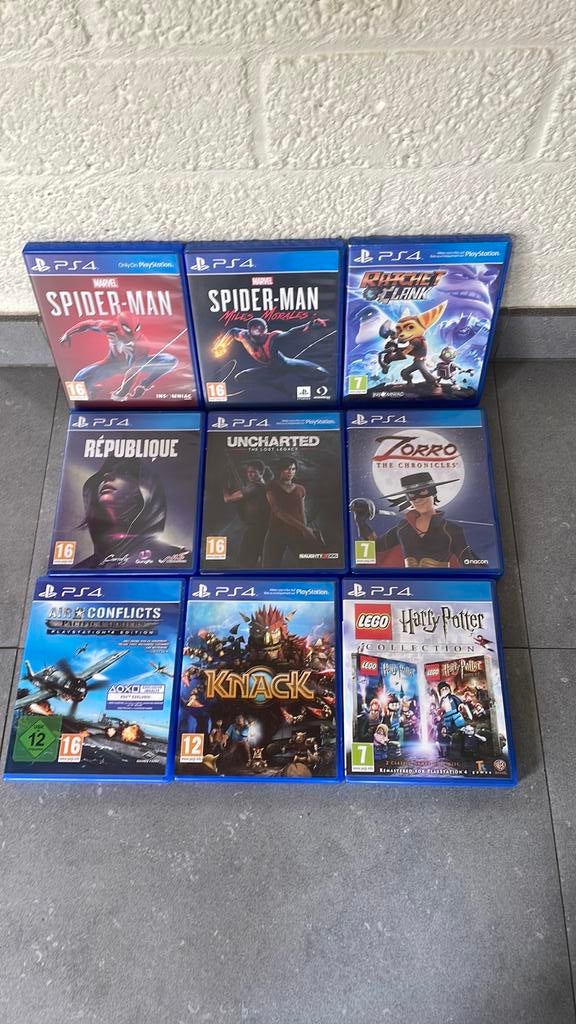 9 PlayStation4 games, Enlèvement, Comme neuf, Aventure et Action
