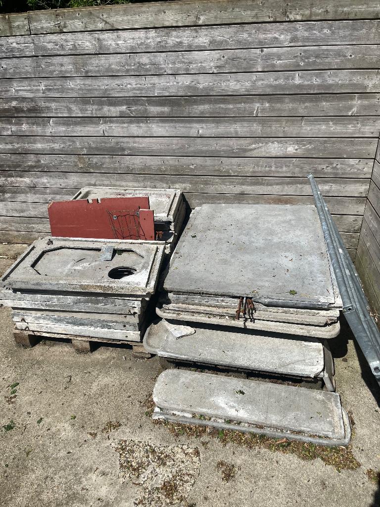 Betonnen Konijnenhokken, Niche, Enlèvement, Utilisé, Cobaye