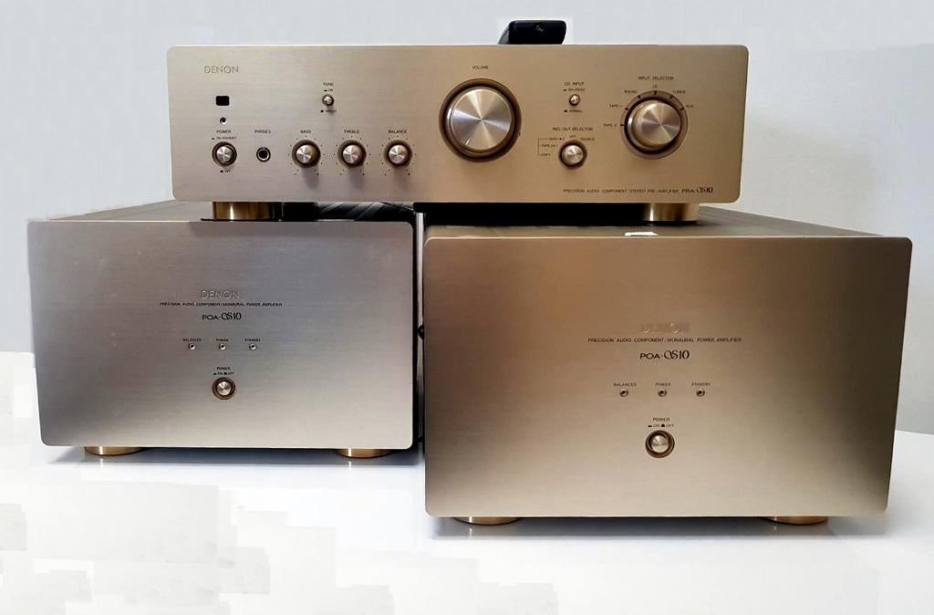 DENON PRA S10 voorversterker en 2 x POA S10 eindversterkers, Audio, Tv en Foto, Versterkers en Ontvangers, Gebruikt, Denon, Ophalen of Verzenden