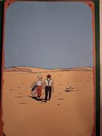 Panneau publicitaire en métal « Tintin » le crabe aux griffe, Envoi, Neuf, Panneau publicitaire