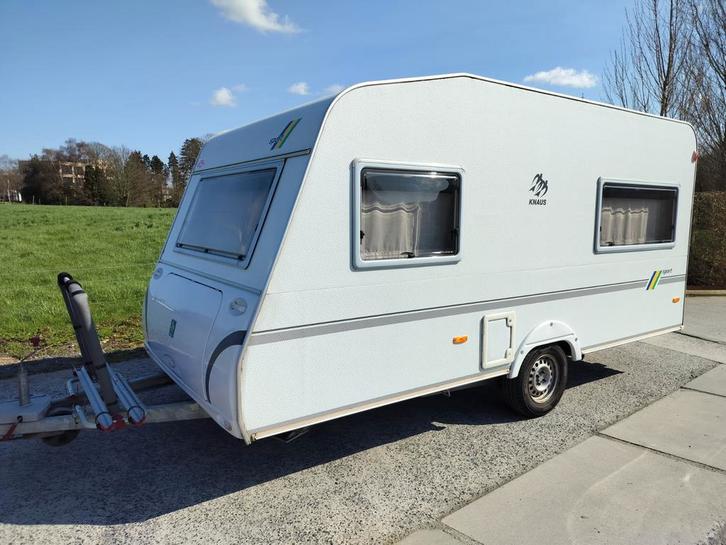 Caravan Knaus Sport 420 QD, Caravans en Kamperen, Caravans, Particulier, tot en met 4, 750 - 1000 kg, Treinzit, Knaus, Dwarsbed