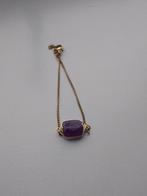 Bracelet en métal améthyste, Neuf, Enlèvement ou Envoi, Or, Avec pierre précieuse