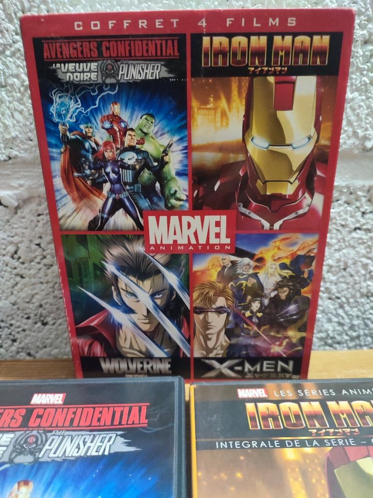 MARVEL ANIMATION - 3 séries + 1 film (dvd), Anime (japonais), Enlèvement ou Envoi, Coffret, Comme neuf