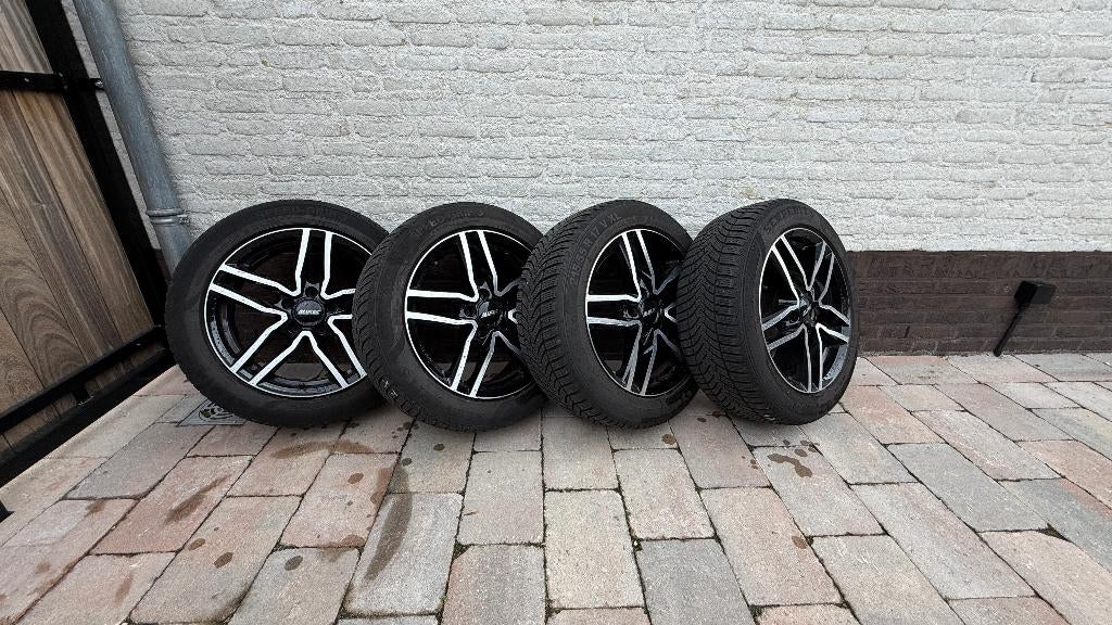 Alutec velgen 17 inch + winterbanden Semperit Speed-Grip 3, Ophalen, Banden en Velgen, 17 inch, Winterbanden