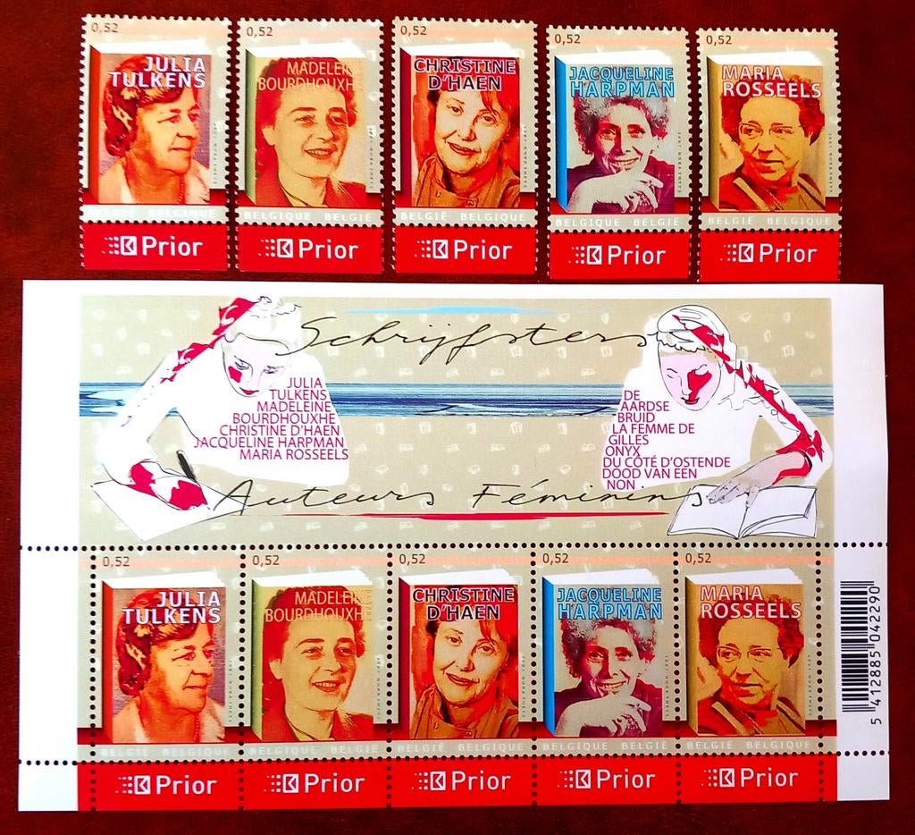 2007 Littérature - Bloc + timbres bloc MNH **, Neuf, Non oblitéré, Gomme originale, Envoi