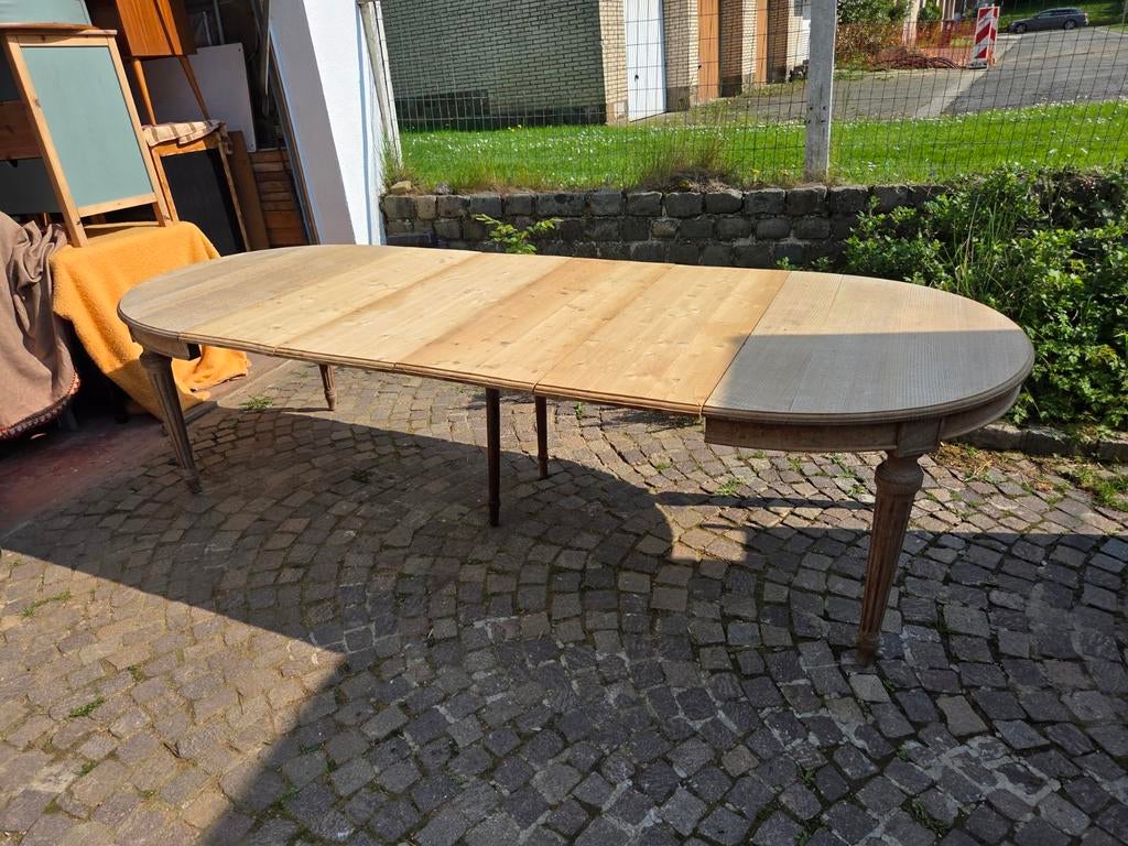 Magnifique énorme table ovale en chêne, 285cm max. 14 pers, Enlèvement