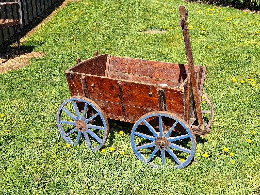 chariot en bois ancien, Antiquités & Art, Enlèvement