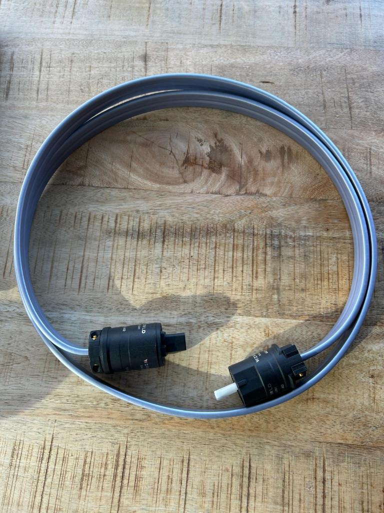 Wireworld Silver Electra power cable 2m (x5), TV, Hi-fi & Vidéo, Enlèvement, Comme neuf, 2 à 5 mètres, Autres câbles