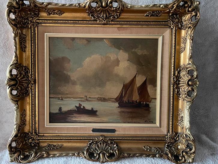 Schilderij charles vos, Antiek en Kunst, Kunst | Schilderijen | Klassiek, Ophalen of Verzenden