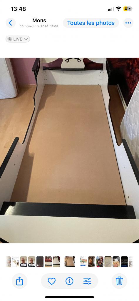 Lit enfant, Matelas, 85 à 100 cm, Enlèvement, 180 cm ou plus