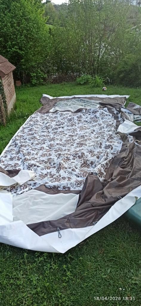 luifels voor caravans, Ophalen