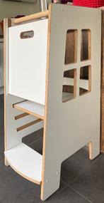 Montessori leertoren Tupti.wood Extra Safe wit (06/2024), Enlèvement, Comme neuf, Chaise évolutive, Coulissant