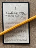 Oorlog14-18 Sergeant 23Liniereg. PROVOOST Oostduinkerke, Ophalen of Verzenden, Bidprentje