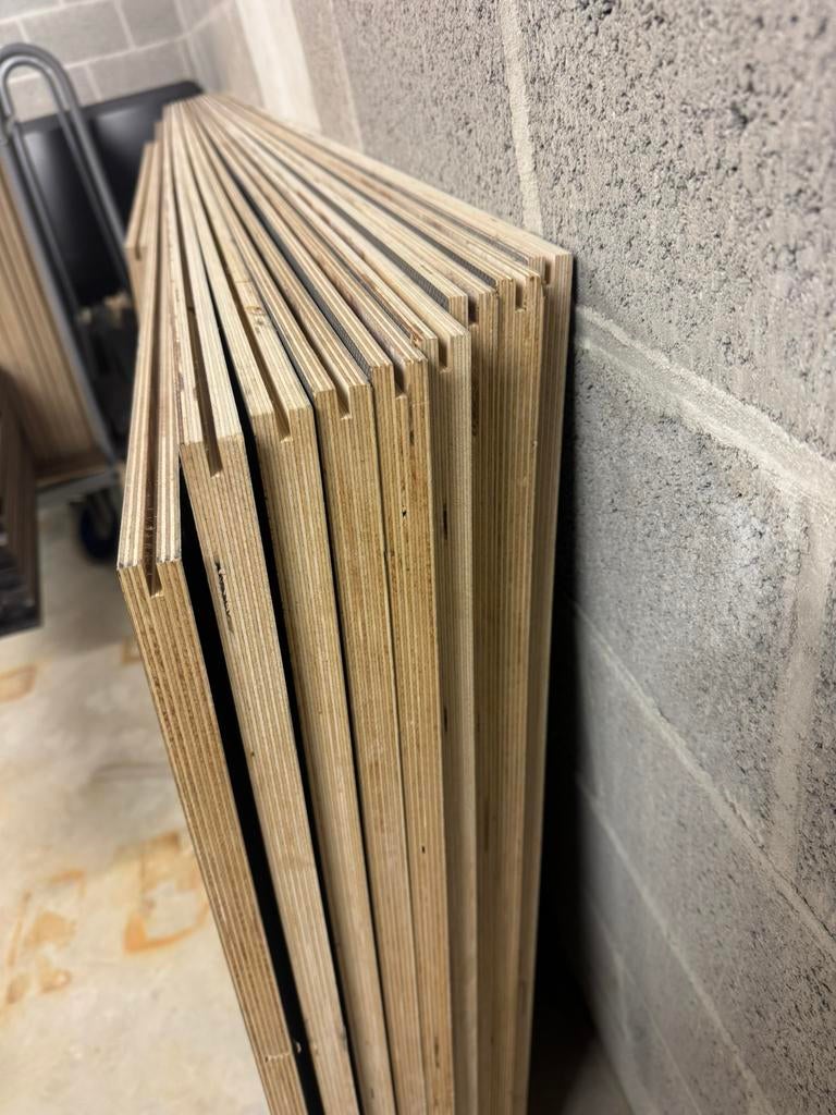 Betonplex platen 21 mm dik  54m2 antislip, Bricolage & Construction, Plaques & Panneaux, Comme neuf, Bétonplex, Enlèvement