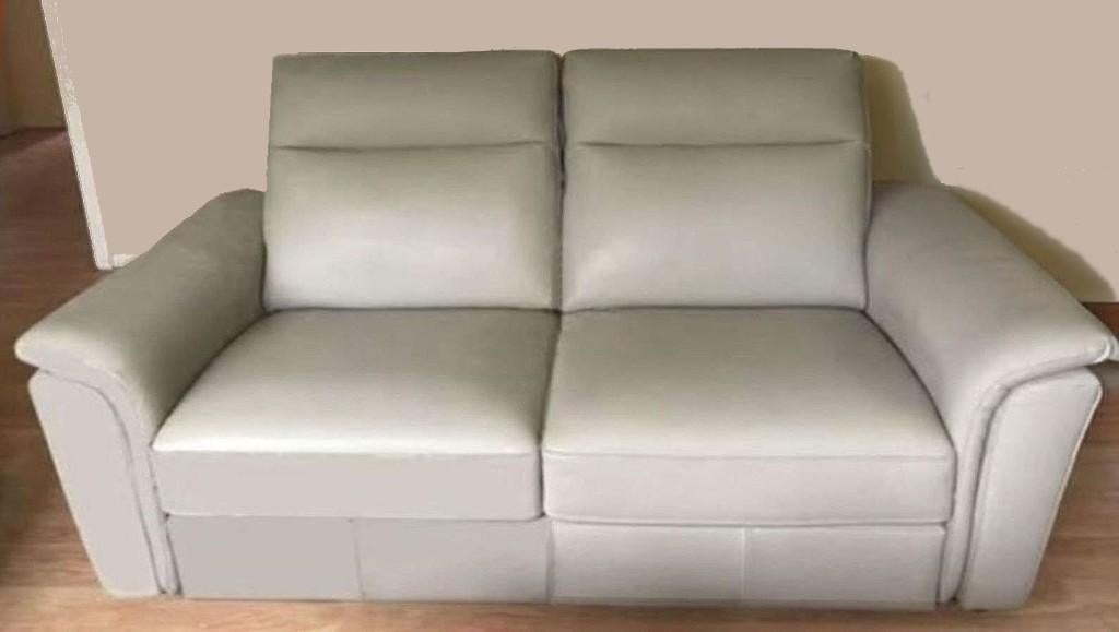 ONBERISPELIJKE VOLLEDIG LEDEREN BANK, Ophalen, Zo goed als nieuw, Rechte bank, Leer