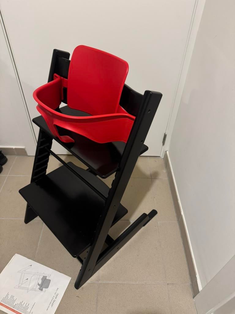 Stokke tripp trapp kinderstoel met babyset, Kinderen en Baby's, Kinderstoelen, Ophalen of Verzenden, Zo goed als nieuw