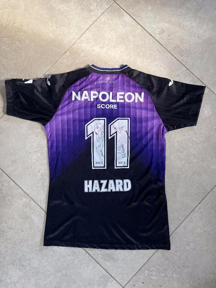 Maillot officiel ANDERLECHT dédicacé, Sports & Fitness, Football, Neuf, Maillot, Taille M, Enlèvement ou Envoi