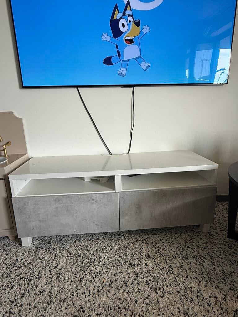 Meuble Tv Ikea Besta, Maison & Meubles, Armoires | Mobilier de télévision, 25 à 50 cm, Moins de 100 cm, Comme neuf, 100 à 150 cm