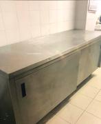 Werktafel inox met kasten, Zakelijke goederen, Ophalen of Verzenden