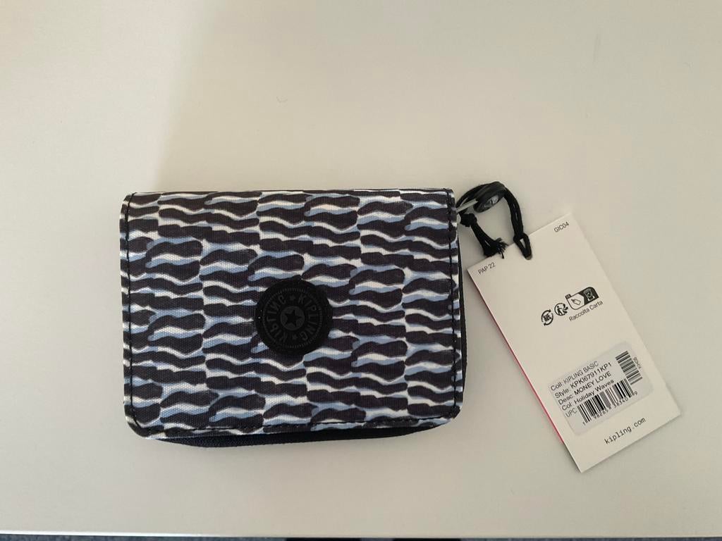 Portefeuille Kipling Money Love avec étiquette, Enlèvement ou Envoi, Neuf, Bleu