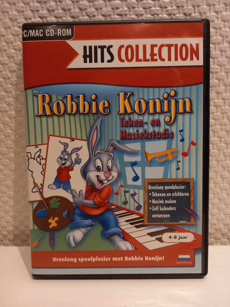 Hits Collection Robbie Konijn Teken- en muziekstudio, CD & DVD, DVD | Enfants & Jeunesse, Comme neuf, TV fiction, Tous les âges