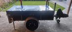 aanhangwagen van 2m x 1m incl steunen, neuswiel en zeil, Auto diversen, Aanhangwagen-onderdelen, Ophalen, Zo goed als nieuw