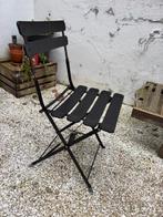 Stoel metaal voor terras (zwart), Tuin en Terras, Tuinstoelen, Ophalen, Zo goed als nieuw, Metaal