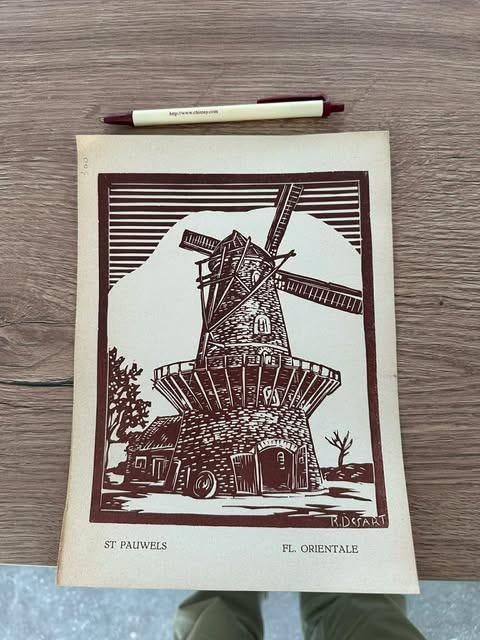 R. Desart St Pauwels Fl. orientale, Ophalen of Verzenden, 24 cm, 17 cm, Architectuur