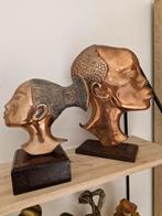 Bronzen hoofden, Antiek en Kunst, Ophalen of Verzenden