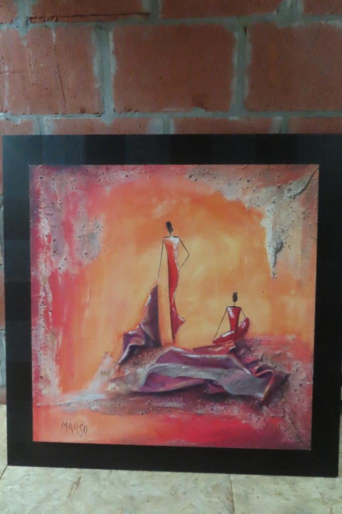 decoration murale, 84 cm, Rouge, Tableau, Utilisé