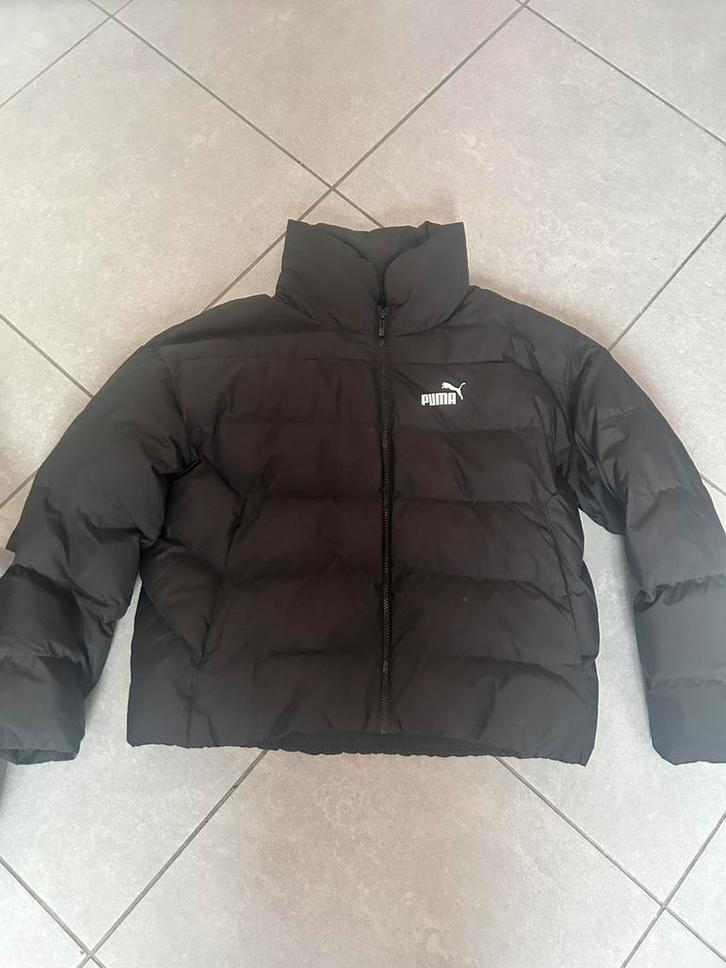 Puma puffer jacket, Kleding | Heren, Jassen | Winter, Zo goed als nieuw, Maat 48/50 (M), Zwart, Verzenden
