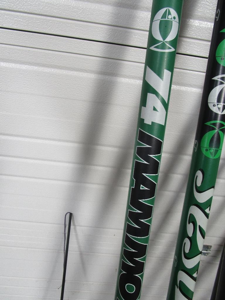 Supperrr Karperstok Sensas MAMOUTH  11.5 M, Watersport en Boten, Ophalen, Zo goed als nieuw, Vaste hengel