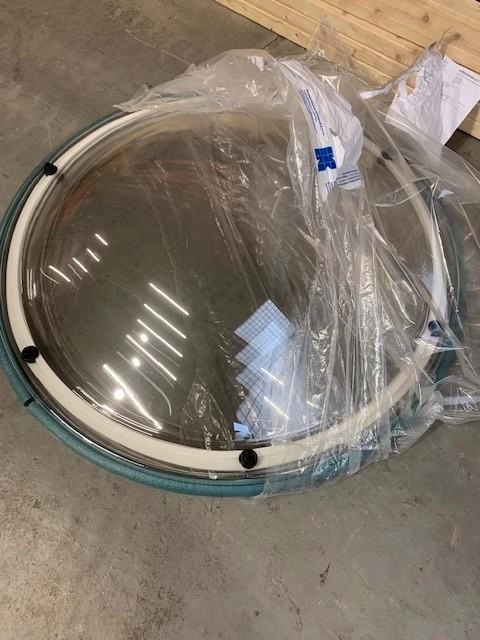 Vijfwandige ronde dakkoepel dia 90cm kleur helder 499€, Bricolage & Construction, Vitres, Châssis & Fenêtres, Neuf, Lucarne, 80 à 120 cm