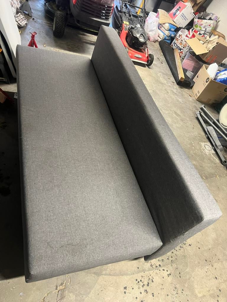 Zetelbed, Huis en Inrichting, Ophalen, Gebruikt, Tweepersoons, Grijs