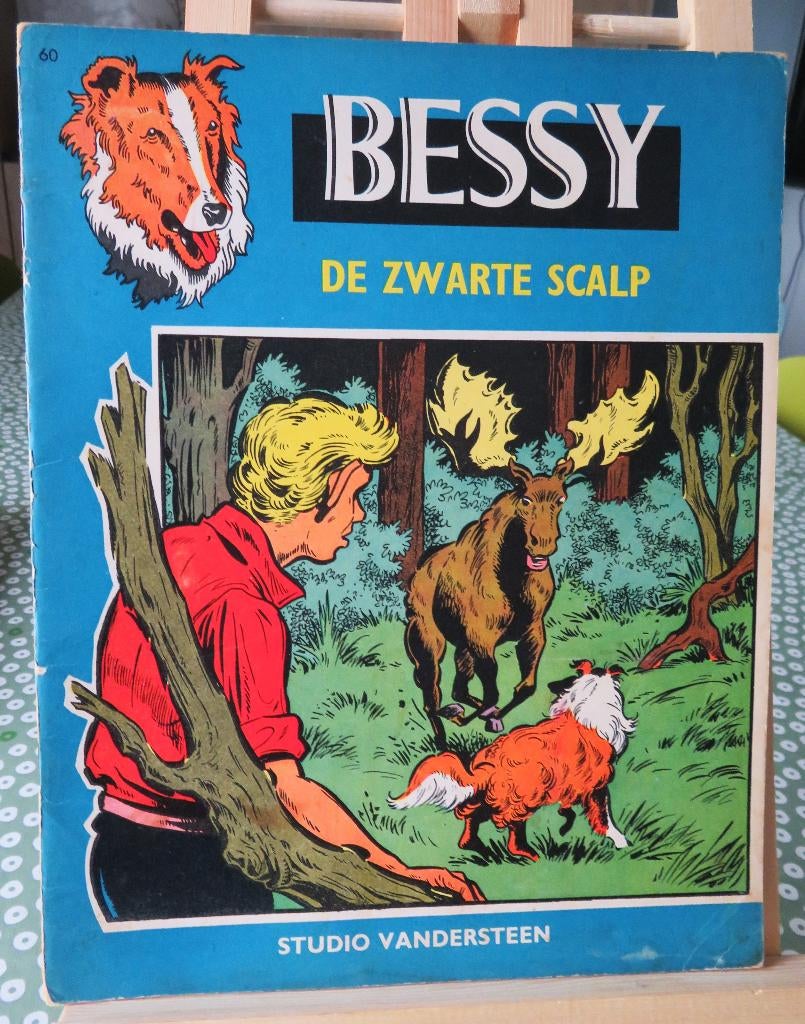 Bessy nr 60 De zwarte scalp., Ophalen of Verzenden, Gelezen, Willy Vandersteen
