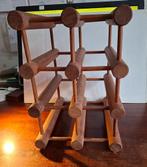 porte bouteilles (démontable) en teck massif, Enlèvement ou Envoi, Comme neuf, Bois, 5 à 15 bouteilles