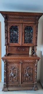 Meuble ancien  avec vitraux, Antiquités & Art, Enlèvement