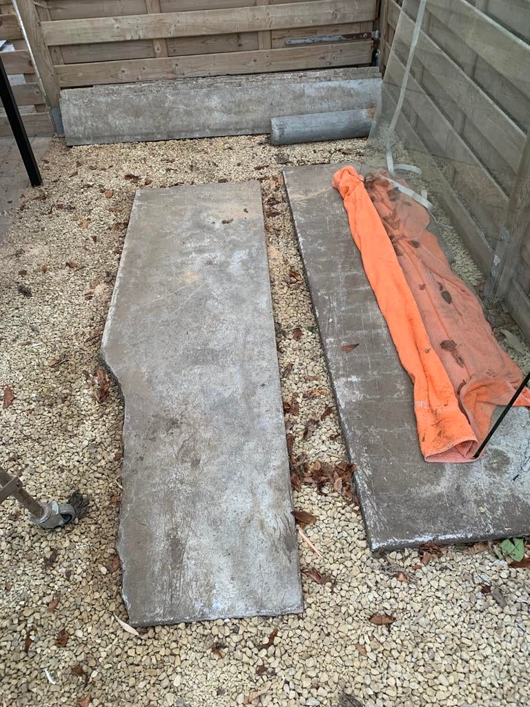 Betonplaten, Tuin en Terras, Ophalen, Gebruikt, Beton